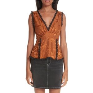 GANNI ACKERLY SILK TOP (matching bottoms in shop)